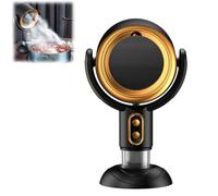Ventilateur purificateur pour intérieur, hotte de cuisine portable pour cuisine, ventilateur purificateur d'angle réglable rechargeable avec filtre en coton, mini hotte de cuisine pour barbecue