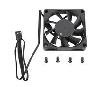 Ventilateur PWM de 70 Mm à Double Roulement à Billes, 4 Broches PWM, Contrôle Intelligent de la Température, Vitesse du Ventilateur du Boîtier PC jusqu'à 2 500 Tr/min, 7 Pales