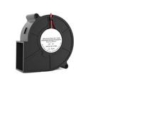 Ventilateur Radial, 2 pièces DC 5V 12V 24V 75mm X 30mm ventilateur centrifuge 7530 7.5cm double boule Turbo radiateur ventilateur 75mm purificateur radiateur ventilateur(5V Sleeve,2PCS 7530 Blowers)