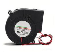 Ventilateur Radial 97 x 97 x 33 mm DC 12 V 4800 Tr/Min 3 Épingles Ventilateur de Refroidissement Centrifuge à Double Roulement à Billes DC Sans Balais pour Pique-Nique Camping équipement