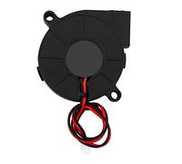 Ventilateur radial CC 12 V/24 V 50 mm, kit de refroidissement turbo haute vitesse à faible bruit pour imprimante 3D, dissipateurs thermiques d'extrudeuse, noir 50 x 15 mm (24V)
