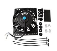 Ventilateur Radiateur Électrique Ventilateur Refroidissement Pour Radiateur Mince 15 Cm 6 Pouces 650 CFM Universel Aspiration/poussée 12V 80W Remplacement Direct Avec Kit De Montage.(6 Inch)