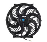 ventilateur radiateur voiture 7 9 10 12 14 16 Pouces Universel 12V 80W Radiateur Électronique Ventilateurs Refroidissement Pousser Tirer Lame Électrique Cool Kit Montage(14inch)