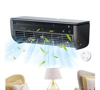 Ventilateur rafraîchissant AC pour pièce,Ventilateur Climatiseur Mural | avec chargeur sans fil et rafraîchisseur,Pour Maison Salle De Bain Cuisine Intérieur Extérieur