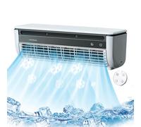 Ventilateur rafraîchissant AC pour pièce - Ventilateur Climatiseur Mural - Rafraîchisseur À Trois Vitesses Avec Réglages Ajustables - Pour Maison Salle De Bain Cuisine Intérieur Extérieur