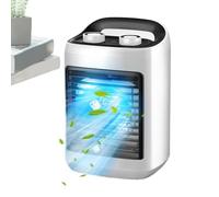 Ventilateur Rafraîchissant Climatiseur | Ventilateur Climatiseur Refroidisseur pour Pièce | Modes Réglables Silencieux avec Humidificateur - Rafraîchisseur d'Air Compact pour Bureau Domicile et Voyage