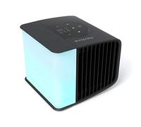 Ventilateur rafraîchissant pour bureau et camping - Climatiseur portable - Petit ventilateur à glace pour tente - Refroidisseur d'air par évaporation, Evasmart Gris