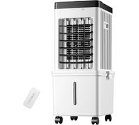 Ventilateur Rafraîchisseur d'air Portable, Réservoir 15L Amovible, Système Évaporatif Double Ventilateur 650 m³/h, Rechargeable USB-C, pour Bureau Chambre Intérieur Extérieur,Mechanical Version