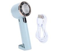 Ventilateur Rechargeable Portable Puissant avec Affichage numérique, Mini Ventilateur USB Silencieux avec Refroidissement pour Semi-conducteur pour l'utilisation de Bureau ou de (Verde)