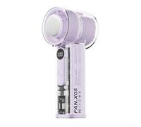 Ventilateur rechargeable USB à 100 vitesses avec noyau de réfrigération semi-conducteur conçu pour la gestion du flux d'air personnel portable (violet)