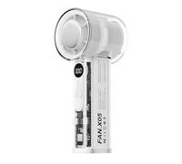Ventilateur rechargeable USB à 100 vitesses avec noyau de réfrigération semi-conducteur conçu pour la gestion du flux d'air personnel portable (blanc)