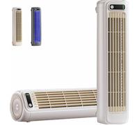 Ventilateur rechargeable USB, tour de refroidissement portable à 3 vitesses, support mural ou support pour cuisine de bureau de chambre, circulateur d'air silencieux avec longue durée de vie de la bat