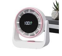 Ventilateur Rechargeable - Ventilateur Alimenté Par Batterie | Lampe De Brumisation Portable, Table Personnelle Portable Silencieuse Et Rechargeable Avec Écran LED De 15 Cm, Dispositif De Refroidissem