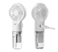 Ventilateur rechargeable - Ventilateur pulvérisateur portable avec télécommande - Ventilateur de refroidissement de voyage - 4 modes de vitesse - Charge USB - Refroidissement intérieur