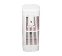 Ventilateur Refroidi par Eau, Climatiseur Portable Multifonction Efficace 3 Vitesses Silencieuses 30 Ml Réservoir D'eau Refroidisseur D'air de Bureau avec Lumière Nocturne, Effet