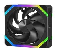 Ventilateur Refroidissement ARGB 360mm Modulaire Empilable Épissage PWM Silencieux 120mm Kit Ventilateurs Rvb Pour Boîtier PC Accessoires Montage PC(Black,Reverse)