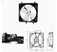 NRF Ventilateur de radiateur 47693 - simple pour Toyota RAV 4 I