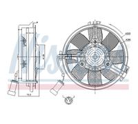 Ventilateur Refroidissement Moteur Convient pour Audi A6 Avant 4B C5 4B2 VW