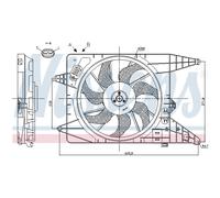 Ventilateur Refroidissement Moteur Convient pour Dacia MCV Ks _ Sandero Ls _ FS