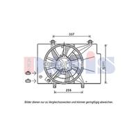 Ventilateur Refroidissement Moteur de Radiateur Convient pour Ford Fiesta VI