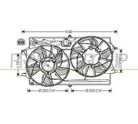 Ventilateur Refroidissement Moteur de Radiateur Convient pour Ford Mise 1.6 16V