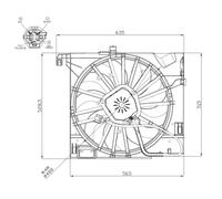 Ventilateur Refroidissement Moteur de Radiateur pour Jaguar Type F Cabriolet 3.0