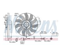 Ventilateur Refroidissement Moteur de Radiateur pour VW Golf VI 1.4 1.6 Audi A3