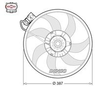 Ventilateur, refroidissement moteur DENSO DER20017