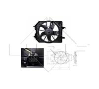 Ventilateur, refroidissement moteur NRF 47021