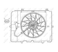 Ventilateur, refroidissement moteur NRF 47067