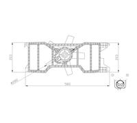 Ventilateur, refroidissement moteur NRF 47944