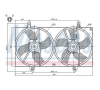 Ventilateur Refroidissement Moteur pour Nissan Almera II Hayon N16 Primera Break