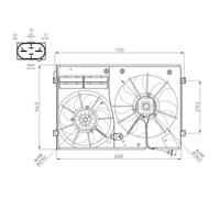 Ventilateur Refroidissement Moteur pour Skoda Yeti 5L Caddy IV Break Sab Saj