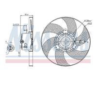 Ventilateur Refroidissement Moteur pour VW Polo Variant 6KV5 6KV2 Caddy II Combi