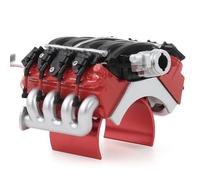 Ventilateur Refroidissement Radiateur Moteur V8 avec Capteur en Alliage D'aluminium pour TRX4 pour Corvette LS3 1/10 RC Pièces Mise À Niveau sur Chenilles Pièces RC