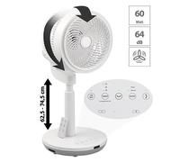 Ventilateur répartiteur 3D à hauteur réglable Ø 22 cm / 60 W - Sichler Haushalt