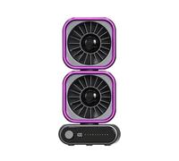 Ventilateur Rotatif,100 Vitesses Réglage Progressif Et Affichage Numérique - Ventilateur De Table Rechargeable Silencieux,Idéal Pour Maison, Salon, Appartement, Dortoir, École, Bureau Et Hôtel