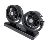 Ventilateur rotatif double pour tableau de bord de voiture 12 V 24 V Matériaux ABS 14 W Haute efficacité Refroidissement pour plusieurs types de véhicules