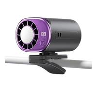 Ventilateur rotatif pour voiture - Interface d'état numérique - Unité de pour tableau de bord avec écran LED - Climatiseur alimenté par moteur électrique - Appareil de refroidissement