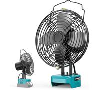 Ventilateur sans fil 6"" compatible Makita 18V-Ventilateur compact avec port USB/Type-C et protection basse tension-Idéal atelier,extérieur,maison,chantier (non batterie).[I185]