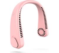 Ventilateur sans lame, 360��C Luftstrom, USB-Wiederaufladbarer Mini-Handventilator mit 3 Geschwindigkeiten f��r Hausarbeit,