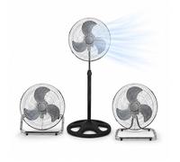 Ventilateur - SANS MARQUE/GÉNÉRIQUE - 3-en-1 (pied bureau sol) - 45 cm - Métal - 55 W