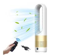 Ventilateur sans pales 18 pouces - 8 vitesses - Minuterie 8H -Oscillation 80°-Télécommande/commande tactile-Silencieux-Portable fan