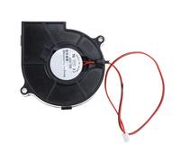 Ventilateur silencieux à roulement à manchon haute vitesse 75 mm pour 12 V 0,24 A 2 broches pour ventilateur d'échappement de refroidissement sans balais 2700 tr/min pour CPU Se