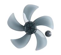 Ventilateur Silencieux Domestique De 12/14 Pouces, Pales À 5 Pales, Turbine En Plastique Avec Couvercle D'écrou, Ventilateur De Table/support Général, Accessoires De Ventilation(Gray 14 Inch)