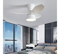 Ventilateur Silencieux Plafond Lumiere Plafonnier Ventilateur Design Avec Telecommand Lampe Ventilateur Plafond Avec Telecommande Pour Chambre 80CM*28.8CM 30W,Blanc