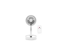 Ventilateur Silencieux Sans fil à Batterie Rechargeable USB BLANC Pliable & Pied Télescopique Télécommande Autonomie 24h