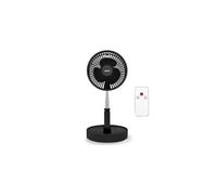 Ventilateur Silencieux Sans fil à Batterie Rechargeable USB NOIR Pied Pliable & Télescopique Télécommande Autonomie 24h