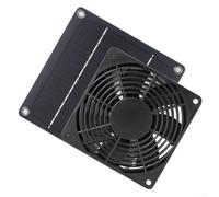 Ventilateur solaire 20 W haute efficacité 43 CFM | Cellules en silicium monocristallin, taux de conversion de 20 %, fonctionne par temps nuageux, sortie 12 V, port DC5521