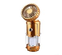 Ventilateur solaire de camping avec lanterne, portable rechargeable par USB et pour lampes suspendues alimentées par piles pour tente de camping, ouragans, pannes de courant, tempête, intérieur et